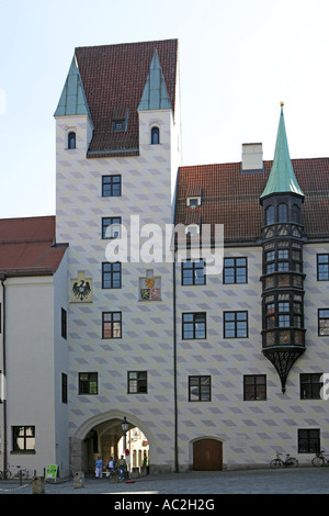 Alter Hof mittelalterliche Burg und königliche Residenz München Bayern Deutschland Stockfoto