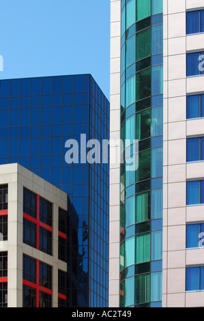 Abstrakte CBC und Toronto Metro Hall Gebäude Stockfoto