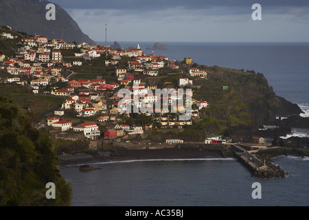 Seixal in den Morgen, Portugal, Madeira Stockfoto