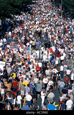 Tintamarre Festival Acadien in Caraquet Stockfoto