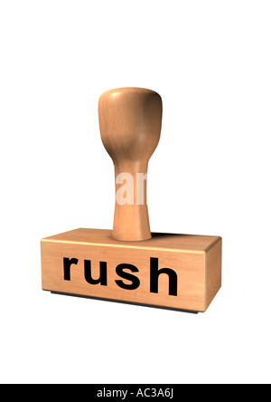 Rush Stempel Chop Kern Eindringkörpers Eindringkörper Stempel Stempel Stockfoto