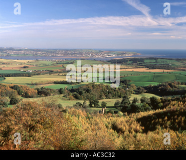 Ein Blick auf die Mündung des Flusses Exe von Haldon Hügel Nr. Exeter Devon Great Britain Stockfoto