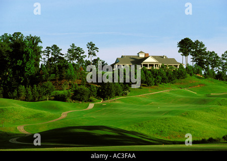 Robert Trent Jones Golf Trail, Greenville, Kambrium Ridge, Alabama, 1. Loch, Sherling Stockfoto