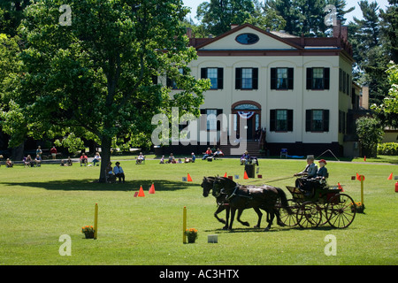 Hindernis-Parcours an der jährlichen Lorenzo fahren Wettbewerb Cazenovia New York Stockfoto