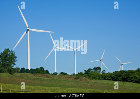 Maple Ridge Wind Farm Windkraftanlagen auf Tug Hill Plateau Lewis County New York State in der Nähe von Watertown Stockfoto