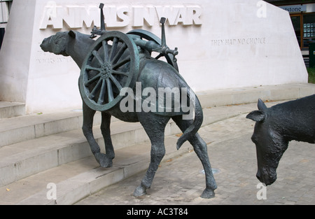 Tiere im Krieg-Denkmal im Park Lane London England Stockfoto