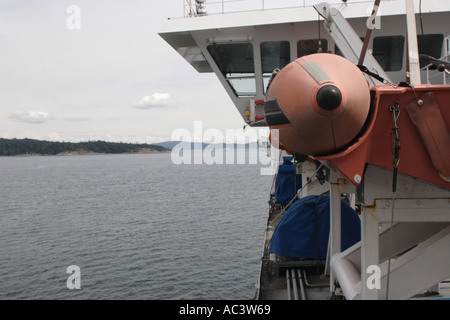 Blick vom an Bord einer Fähre der BC Stockfoto