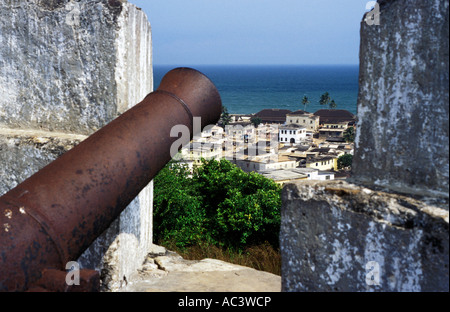 Cape Coast gesehen von Fort Victoria, ghana Stockfoto