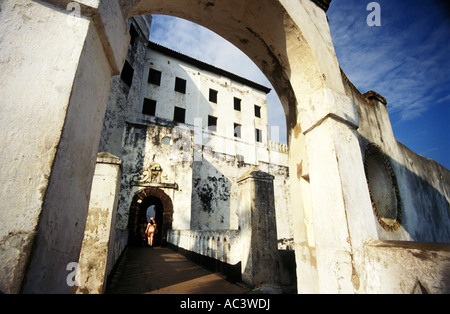 Elmina Castle Eingangstor, ghana Stockfoto