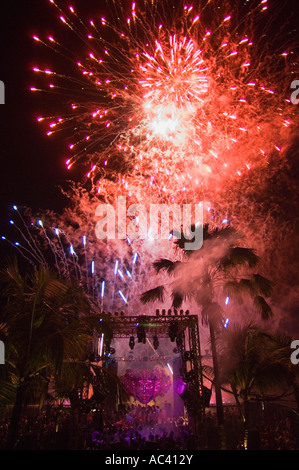 Feuerwerk auf party Stockfoto