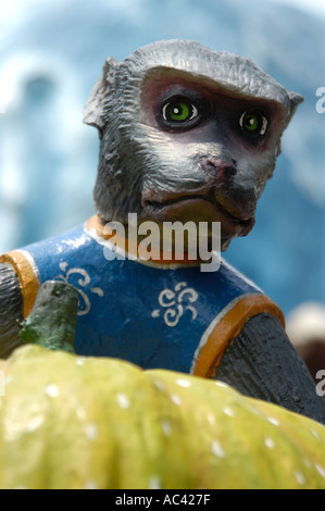 HAW Par Villa Themenpark in Singapur. Statuen und riesige Dioramen von Szenen aus der chinesischen Mythologie, Folklore, Legenden, Geschichte und Konfuzianismus. Stockfoto