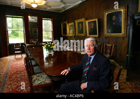 Lord William Coleridge im Fairfax Cromwell Zimmer die Sackpfeife Haus, schon St Mary in Devon UK Stockfoto