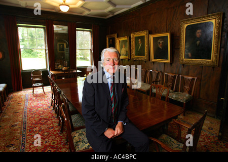 Lord William Coleridge im Fairfax Cromwell Zimmer die Sackpfeife Haus, schon St Mary in Devon UK Stockfoto