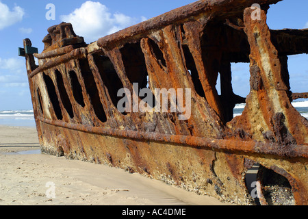SS Maheno Schiffswrack Fraser Island Australien Stockfoto