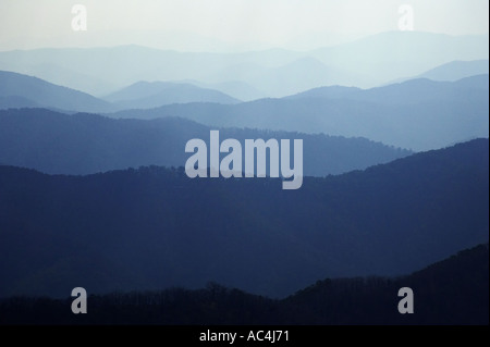 Blick über die australischen Alpen aus Mount Hotham Victoria Australien Stockfoto