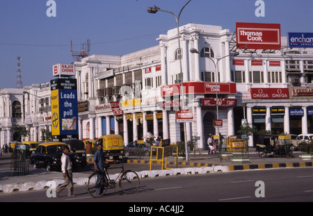 Indien Neu Delhi Geschäftsviertel Connaught Place Uttar Pradesh Stockfoto