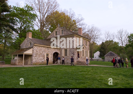 Des General-Washingtons Hauptquartier in Valley Forge National Historical Park. Stockfoto