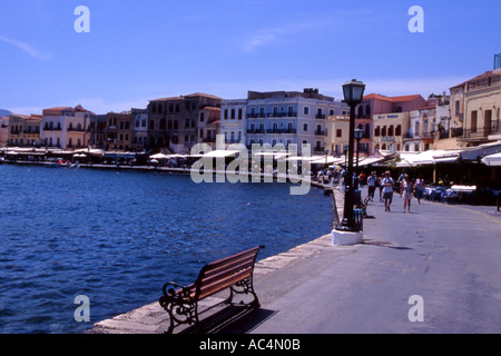 CHANIA KRETA GRIECHISCHE INSEL Stockfoto