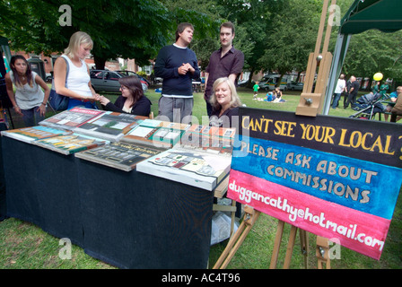 Hand bemalte Malerei Stammkneipe Gaststätten Stall Buche Straße Karneval Chorlton Manchester Lancashire UK GB EU Europa Stockfoto