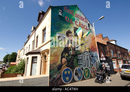Republikanische Wandbilder fällt weg Belfast Stockfoto