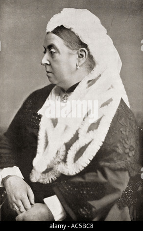 Queen Victoria, 1819 - 1901, hier im Alter von 60 Jahren sechs gesehen Stockfoto