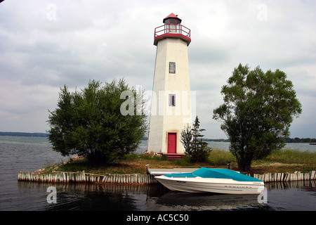 Leuchtturm auf Sylvan Lake Alberta Kanada Stockfoto