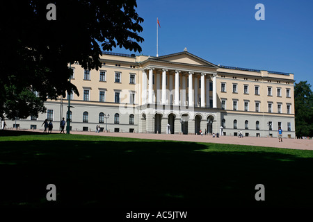 Det königlichen Slott Oslo Norwegen Europa Stockfoto