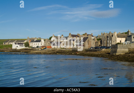 dh St. Margarets Hope SOUTH RONALDSAY ORKNEY Waterfront Hafenviertel Häuser Stadt schottland Dorf Meer Inseln Küste schottische Inselgemeinschaft Stockfoto