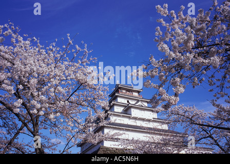 Tsuruga-Schloss in Fukushima Präfektur Japan Stockfoto