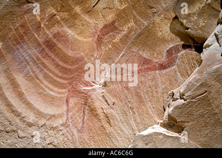 Piktogramme im Black Dragon Canyon San Rafael Swell Utah Vereinigte Staaten von Amerika Stockfoto