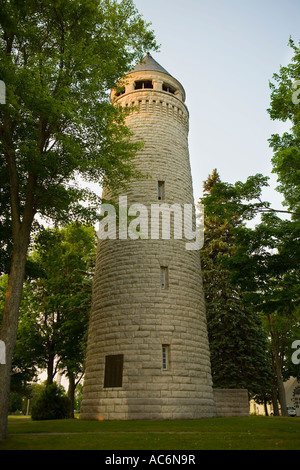 Kalkstein-Wasserturm in Madison Barracks Sackets Harbor Thousand Islands Region Jefferson County New York Stockfoto