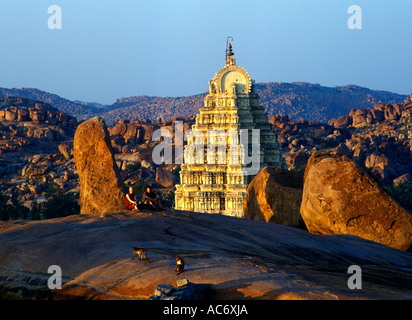 VITTALA TEMPEL IN HAMPI KARNATAKA Stockfoto