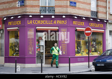 La Corbeille A Schmerzen Bäcker oder Konditor und chocolatier auf Rue Theodore Deck Paris Frankreich Stockfoto