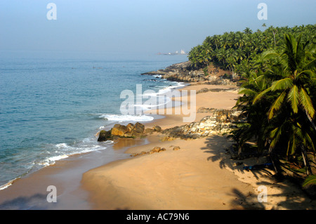 PULINGUDI STRAND IN DER NÄHE VON KOVALAM IN TRIVANDRUM DIST, KERALA Stockfoto