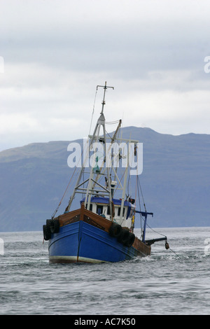 Jakobsmuschel Baggerarbeiten Boot im Firth Of Lorne SAC Scotlands West Küste Stockfoto