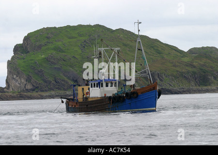 Jakobsmuschel Baggerarbeiten Boot im Firth Of Lorne SAC Scotlands West Küste Stockfoto