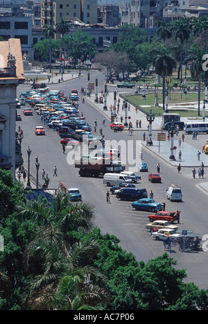 Kubanische Straßenszene in der Nähe von dem Capitolio Gebäude Zentral-Havanna-Kuba Stockfoto