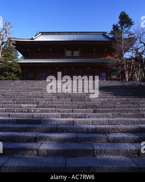 Rinno-Ji (Rinnoji), Nikko, Japan buddhistische Tempel der Tendai-Abschn. Sanbutsu-Do (Sanbutsudo) Nikko größte Halle Stockfoto