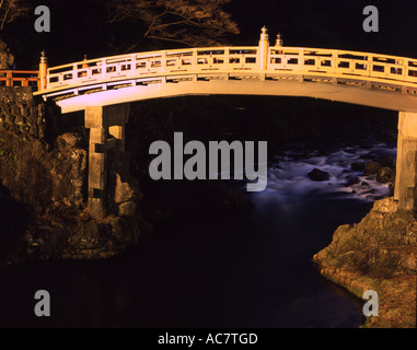 Shinkyo Heilige Brücke Nikko. Einer der drei berühmtesten Brücken Japans. Stockfoto