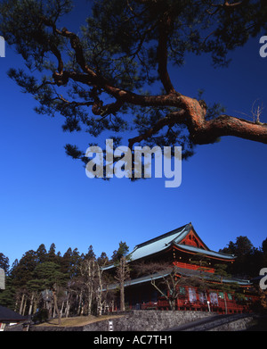 Rinno-Ji (Rinnoji), Nikko, Japan buddhistische Tempel der Tendai-Abschn. Sanbutsu-Do (Sanbutsudo) Nikko größte Halle Stockfoto