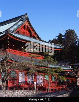 Rinno-Ji (Rinnoji), Nikko, Japan buddhistische Tempel der Tendai-Abschn. Sanbutsu-Do (Sanbutsudo) Nikko größte Halle Stockfoto