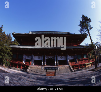 Rinno-Ji (Rinnoji), Nikko, Japan buddhistische Tempel der Tendai-Abschn. Sanbutsu-Do (Sanbutsudo) Nikko größte Halle Stockfoto