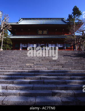 Rinno-Ji (Rinnoji), Nikko, Japan buddhistische Tempel der Tendai-Abschn. Sanbutsu-Do (Sanbutsudo) Nikko größte Halle Stockfoto