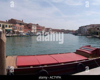 Canale Grande di Murano Insel Murano Venedig Italien berühmt für seine Glas Stockfoto