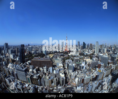 Tokyo Tower und Stadt skyline Stockfoto