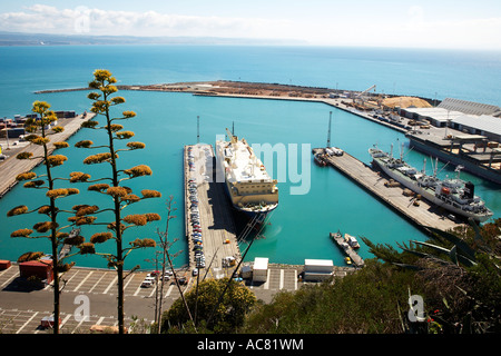 Hafen von Napier von bluff Hill Hawkes bay Stockfoto