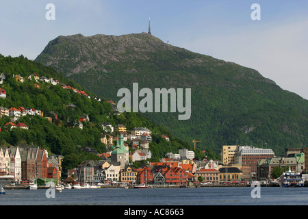 Bergen Stadt Stockfoto