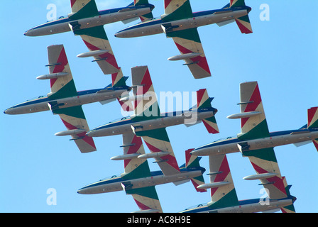 Italienische aerobatic team Frecce Tricolori am Royal International Air Tattoo Fairford UK Juli 2005 Stockfoto