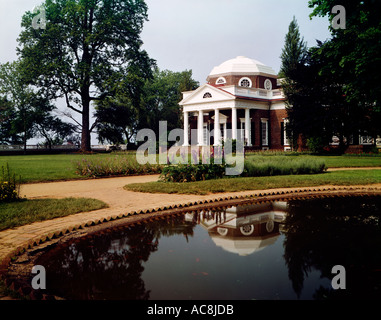 Monticello in Virginia ist die Heimat von Thomas Jefferson, der Autor der amerikanischen Unabhängigkeitserklärung war Stockfoto