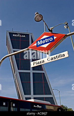 Plaza Castilla, Madrid Spanien Stockfoto